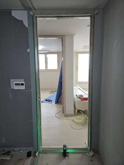 일산 가벽 출입문 실측